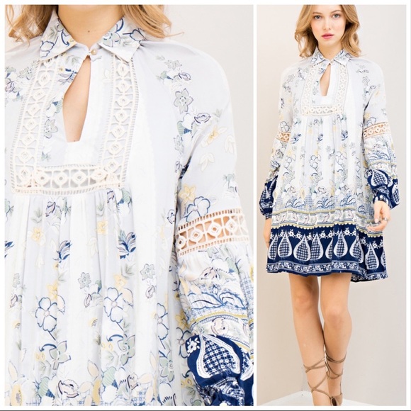 Entro Kayleigh Multi Print Tunic Dress - Picture 5 of 8